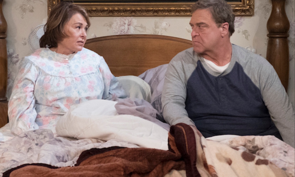 Roseanne Barr and John Goodman